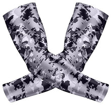 Load image into Gallery viewer, Sports Compression Arm Sleeves 1 Pair Moisture Wicking UV Protection Cooling or Warmer Non Slip Cover Arm Sleeve for Men Women Kids Baseball Football Basketball Volleyball