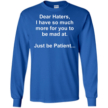 Load image into Gallery viewer, Haters White Text LS Ultra Cotton T-Shirt