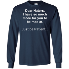 Load image into Gallery viewer, Haters White Text LS Ultra Cotton T-Shirt