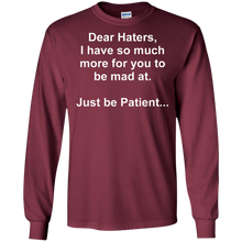 Load image into Gallery viewer, Haters White Text LS Ultra Cotton T-Shirt