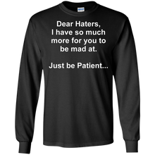 Load image into Gallery viewer, Haters White Text LS Ultra Cotton T-Shirt