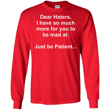 Load image into Gallery viewer, Haters White Text LS Ultra Cotton T-Shirt