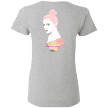 Load image into Gallery viewer, Cancer Girl Power Ladies' 5.3 oz. T-Shirt