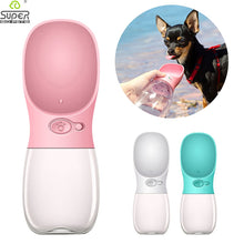 Load image into Gallery viewer, 350/550ML Portable Pet Dog Water Bottle For Small Large Dogs Travel Puppy Cat Drinking Bowl Bulldog Water Dispenser Feeder