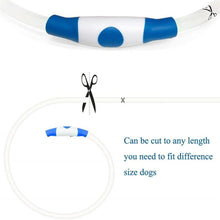 Load image into Gallery viewer, New LED Dog Collar TPU USB Rechargeable Lighting Collar Glowing Luminous Night Safety Flashing Glow Collar Leads для собак