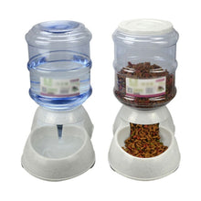 Load image into Gallery viewer, 3.75L Dog Cat Large Automatic Feeder Drinker Food Water Dispenser Pet Bowl Dish Automatic Drinkers Pet Feeder Waterer Food Bowl