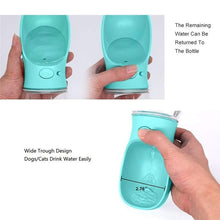 Load image into Gallery viewer, 350/550ML Portable Pet Dog Water Bottle For Small Large Dogs Travel Puppy Cat Drinking Bowl Bulldog Water Dispenser Feeder