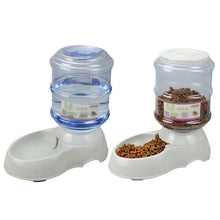 Load image into Gallery viewer, 3.75L Dog Cat Large Automatic Feeder Drinker Food Water Dispenser Pet Bowl Dish Automatic Drinkers Pet Feeder Waterer Food Bowl