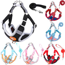 Load image into Gallery viewer, Pet Dog harness No Pull Breathable Reflective Dog harness and Leash Set Adjustable Harness Dog For kitten Puppy Pet accessories