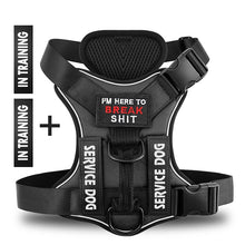 Load image into Gallery viewer, Dog Harness No pull Reflective Tactical Harness Vest for Small Large Pet Dogs Walking Training Outdoor Dog Supplies Free Patches