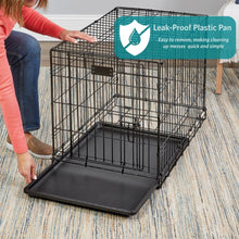 Load image into Gallery viewer, MidWest Homes For Pets Double Door Folding Metal Dog Crate Medium Toy XS XL Intermediate Large Dog Cage ( 24" 30" 36" 42" 48" )