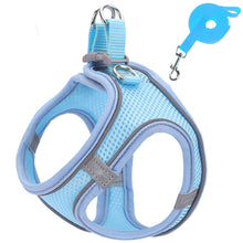 Load image into Gallery viewer, Pet Dog harness and leash set Reflective Breathable Harness Dog Adjustable Comfort Puppy harness outdoors travel Pet Supplies