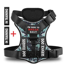 Load image into Gallery viewer, Dog Harness No pull Reflective Tactical Harness Vest for Small Large Pet Dogs Walking Training Outdoor Dog Supplies Free Patches