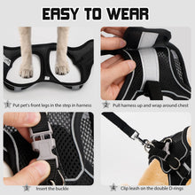 Load image into Gallery viewer, Pet Dog harness and leash set Reflective Breathable Harness Dog Adjustable Comfort Puppy harness outdoors travel Pet Supplies