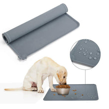 Load image into Gallery viewer, Waterproof Pet Feeding Mat for Dog Cat Silicone Pet Food Pad Pet Bowl Drinking Mat Dog Placemat Easy Washing Pet Bowl Cushion