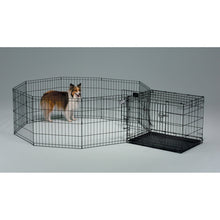 Load image into Gallery viewer, MidWest Homes For Pets Double Door Folding Metal Dog Crate Medium Toy XS XL Intermediate Large Dog Cage ( 24" 30" 36" 42" 48" )