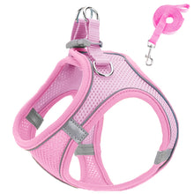 Load image into Gallery viewer, Pet Dog harness and leash set Reflective Breathable Harness Dog Adjustable Comfort Puppy harness outdoors travel Pet Supplies