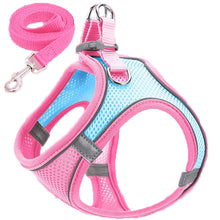 Load image into Gallery viewer, Pet Dog harness and leash set Reflective Breathable Harness Dog Adjustable Comfort Puppy harness outdoors travel Pet Supplies
