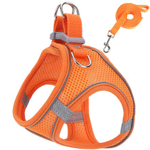 Load image into Gallery viewer, Pet Dog harness and leash set Reflective Breathable Harness Dog Adjustable Comfort Puppy harness outdoors travel Pet Supplies