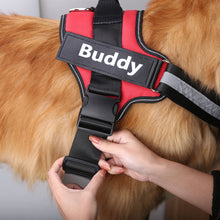 Load image into Gallery viewer, Dog Harness No Pull Reflective Breathable Pet Harness With Name For Dogs Custom Patch Adjustable Outdoor Walking Dog Supplies