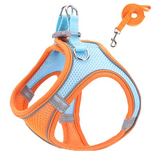 Load image into Gallery viewer, Pet Dog harness and leash set Reflective Breathable Harness Dog Adjustable Comfort Puppy harness outdoors travel Pet Supplies