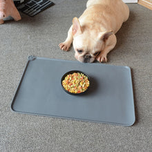 Load image into Gallery viewer, Waterproof Pet Feeding Mat for Dog Cat Silicone Pet Food Pad Pet Bowl Drinking Mat Dog Placemat Easy Washing Pet Bowl Cushion