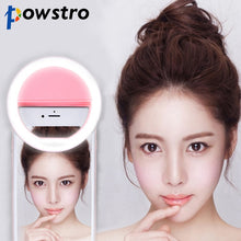 Load image into Gallery viewer, Selfie Portable Flash Led Camera Phone Photography Ring Light Enhancing Photography for iPhone Samsung Pink