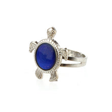 Load image into Gallery viewer, Novelty Turtle Shaped Changeable Color Mood Ring Finger Ring with Adjustable Size