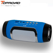 Load image into Gallery viewer, TOPROAD HIFI Portable wireless Bluetooth Speaker Stereo Soundbar TF FM Radio Music Subwoofer Column Speakers for Computer Phones