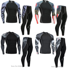 Load image into Gallery viewer, 2018 NEW Mens Compression Set Tights